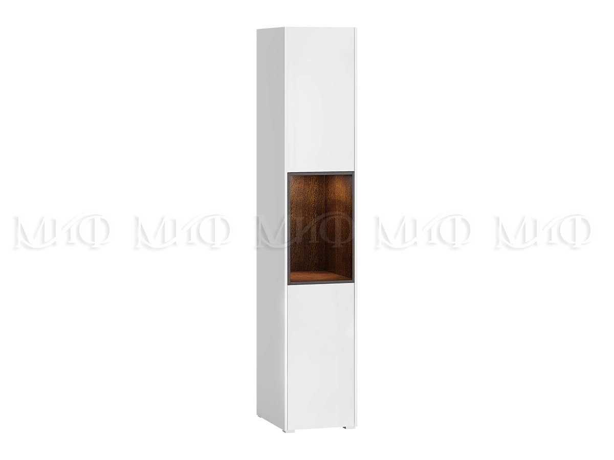 Пенал Комбинированный Мадрид МДФ Белый Глянец (Ш-426 мм x В-2236 мм x Г-524 мм)