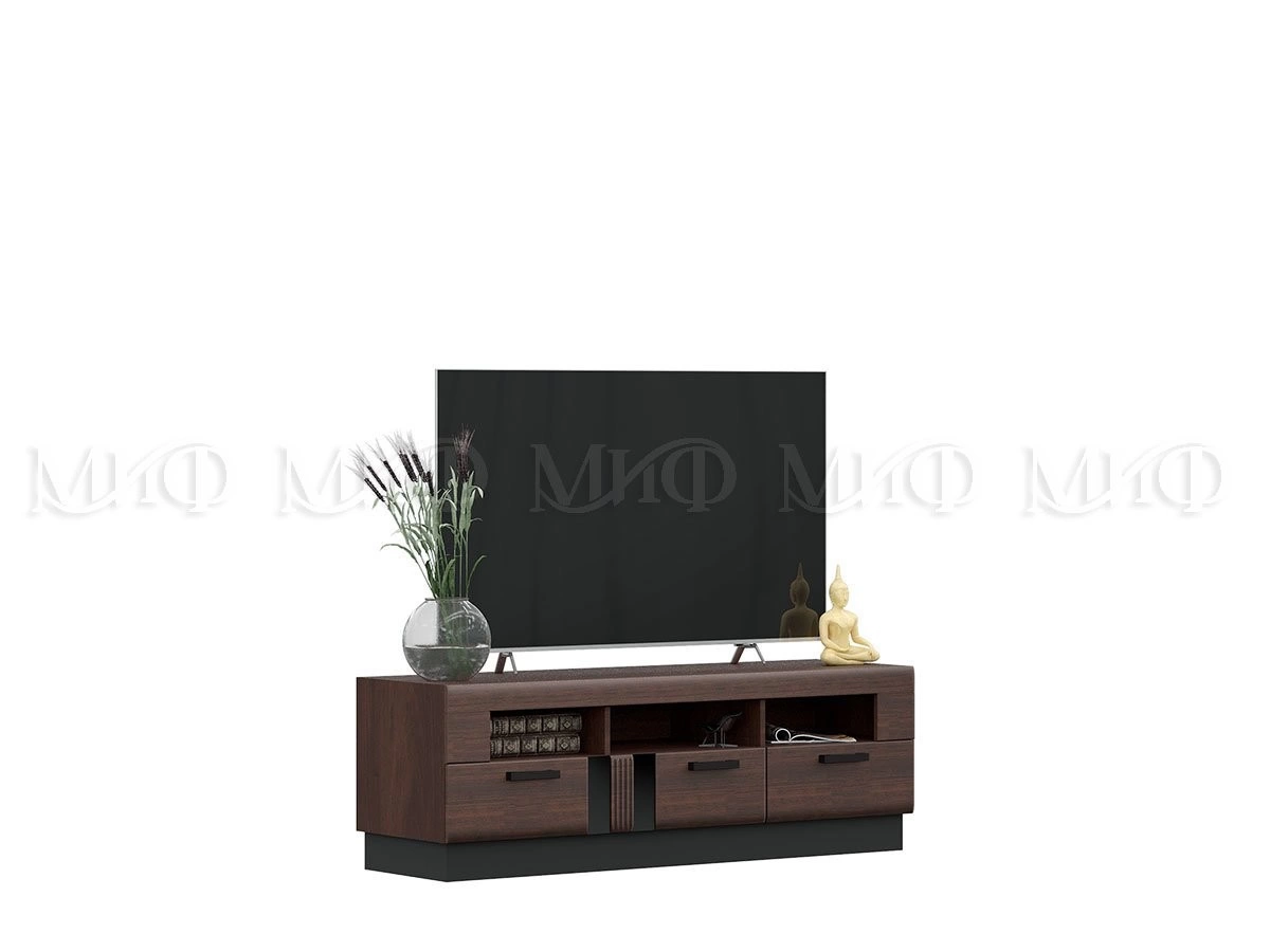 ТВ-Тумба Магнолия МДФ (Ш-1500 x В-500 x Г-440 мм) Дерево/Орех