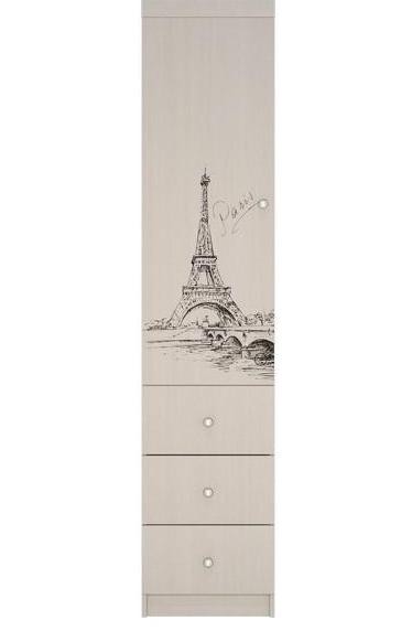 Пенал с Ящиками Мийа-3 ПЯ-304/ Фотопечать(Ш-450 х В-2130 х Г-509 мм)