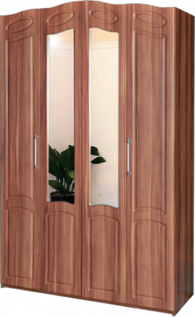 Клеопатра Шкаф 4-х Створчатый МДФ (Ш-1400 х В-2180 х Г-500 мм)/Разные Цвета