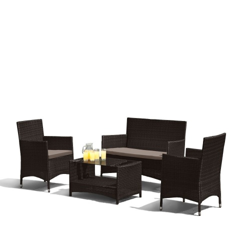 Комплект мебели из иск. ротанга AFM-2025B Black