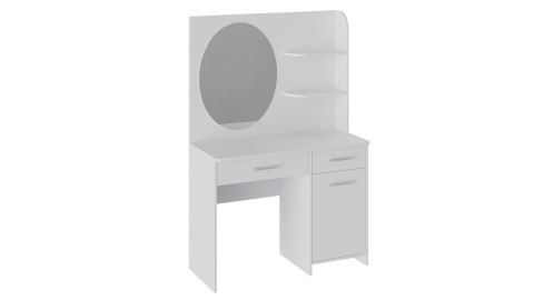 Туалетный Столик с Зеркалом Эвиан Белый/Ш-1000 × Г-436 × В-1500 мм